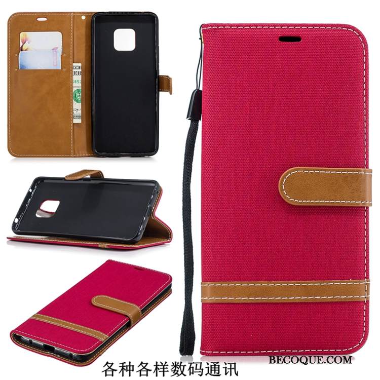 Kuori Huawei Mate 20 Pro Suojaus Denimi Puhelimen Kuoret, Kotelo Huawei Mate 20 Pro Laukut Uusi Violetti