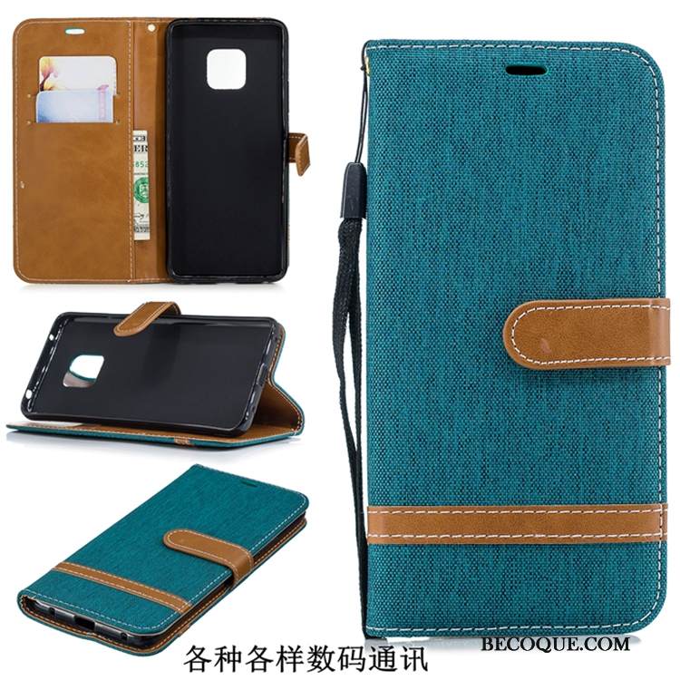 Kuori Huawei Mate 20 Pro Suojaus Denimi Puhelimen Kuoret, Kotelo Huawei Mate 20 Pro Laukut Uusi Violetti