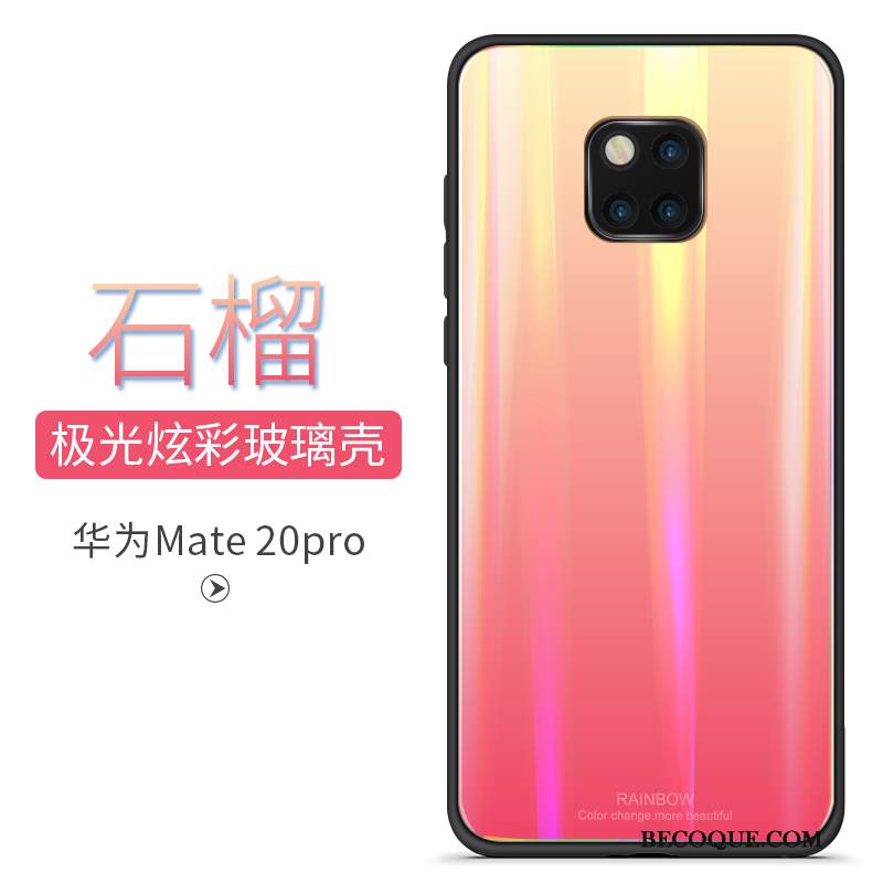 Kuori Huawei Mate 20 Pro Suojaus Lasi Väri, Kotelo Huawei Mate 20 Pro Laukut Net Red Kaltevuus