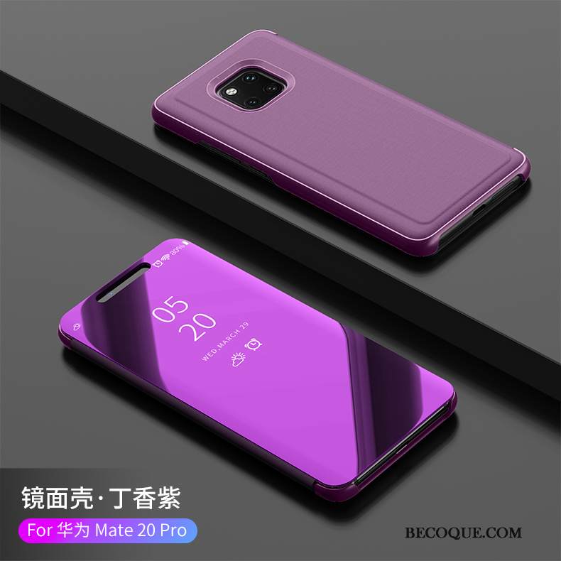 Kuori Huawei Mate 20 Rs Kuoret Pinkki Jauhe, Kotelo Huawei Mate 20 Rs Nahka Puhelimen Kuoret Kulta