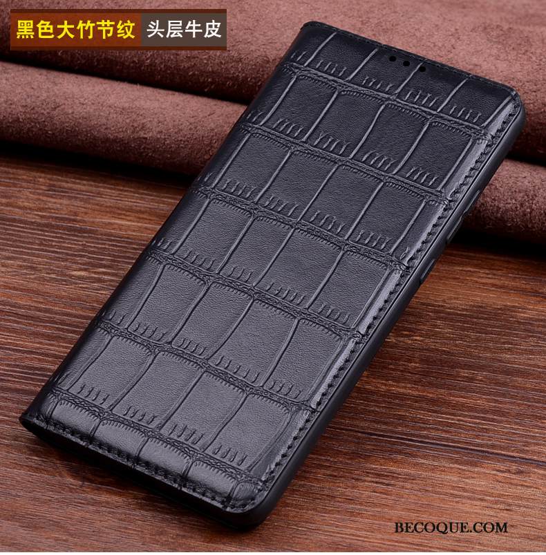 Kuori Huawei Mate 20 Rs Laukut Lehmä Musta, Kotelo Huawei Mate 20 Rs Nahka Muokata Murtumaton