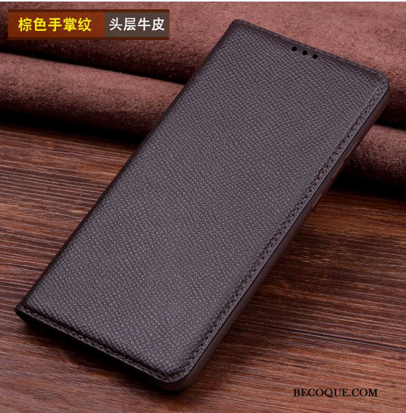 Kuori Huawei Mate 20 Rs Laukut Lehmä Musta, Kotelo Huawei Mate 20 Rs Nahka Muokata Murtumaton