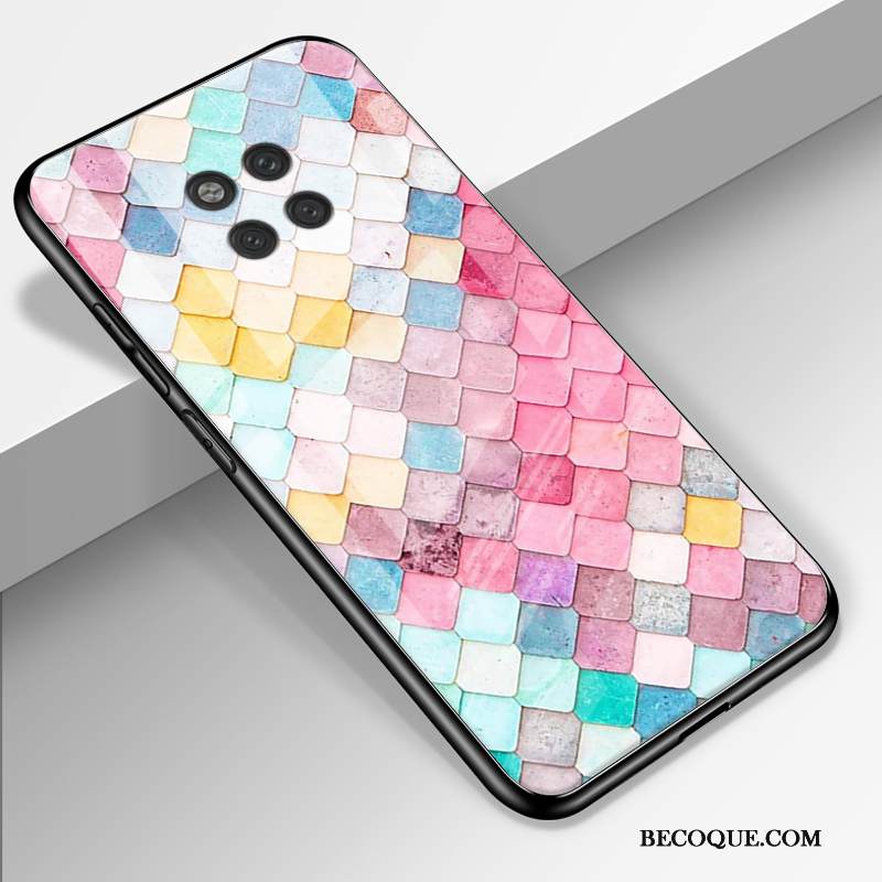 Kuori Huawei Mate 20 Rs Laukut Puhelimen Kuoret Rakastunut, Kotelo Huawei Mate 20 Rs Suojaus Musta Lasi