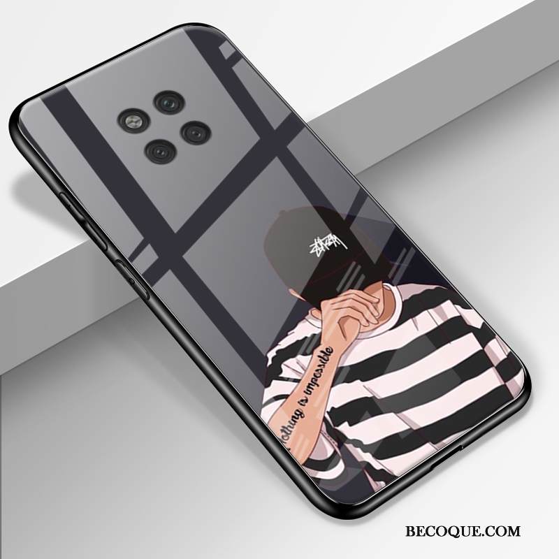 Kuori Huawei Mate 20 Rs Laukut Puhelimen Kuoret Rakastunut, Kotelo Huawei Mate 20 Rs Suojaus Musta Lasi