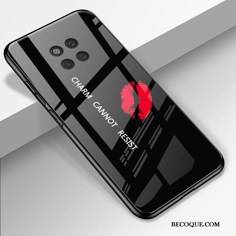 Kuori Huawei Mate 20 Rs Laukut Puhelimen Kuoret Rakastunut, Kotelo Huawei Mate 20 Rs Suojaus Musta Lasi