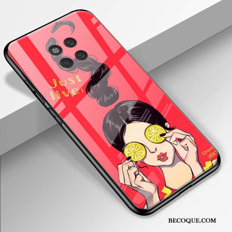 Kuori Huawei Mate 20 Rs Laukut Puhelimen Kuoret Rakastunut, Kotelo Huawei Mate 20 Rs Suojaus Musta Lasi