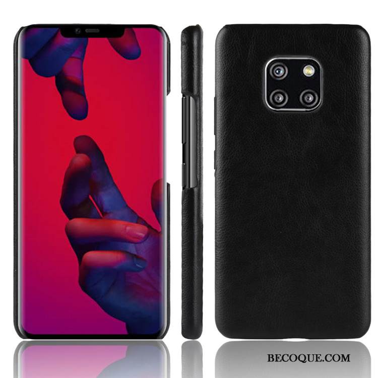 Kuori Huawei Mate 20 Rs Nahka Kova Kukkakuvio, Kotelo Huawei Mate 20 Rs Suojaus Puhelimen Kuoret Punainen