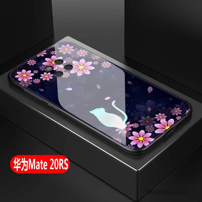Kuori Huawei Mate 20 Rs Pehmeä Neste Puhelimen Kuoret Trendi, Kotelo Huawei Mate 20 Rs Luova Lasi Jauhe