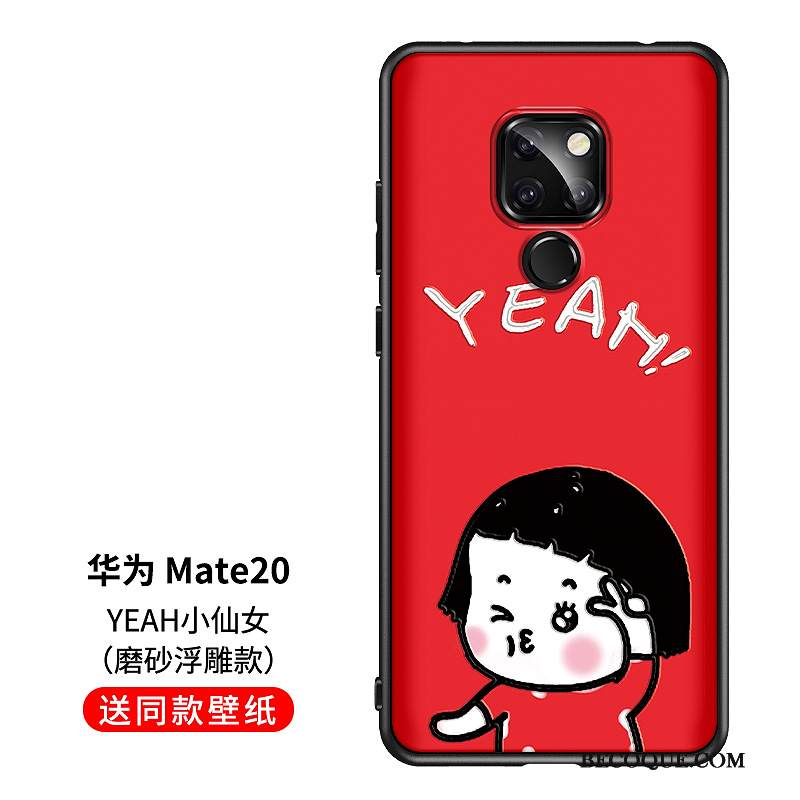 Kuori Huawei Mate 20 Silikoni Hauska Keltainen, Kotelo Huawei Mate 20 Pehmeä Neste Tide-brändi Ihana