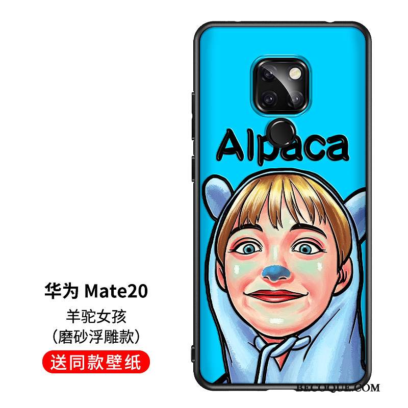 Kuori Huawei Mate 20 Silikoni Hauska Keltainen, Kotelo Huawei Mate 20 Pehmeä Neste Tide-brändi Ihana