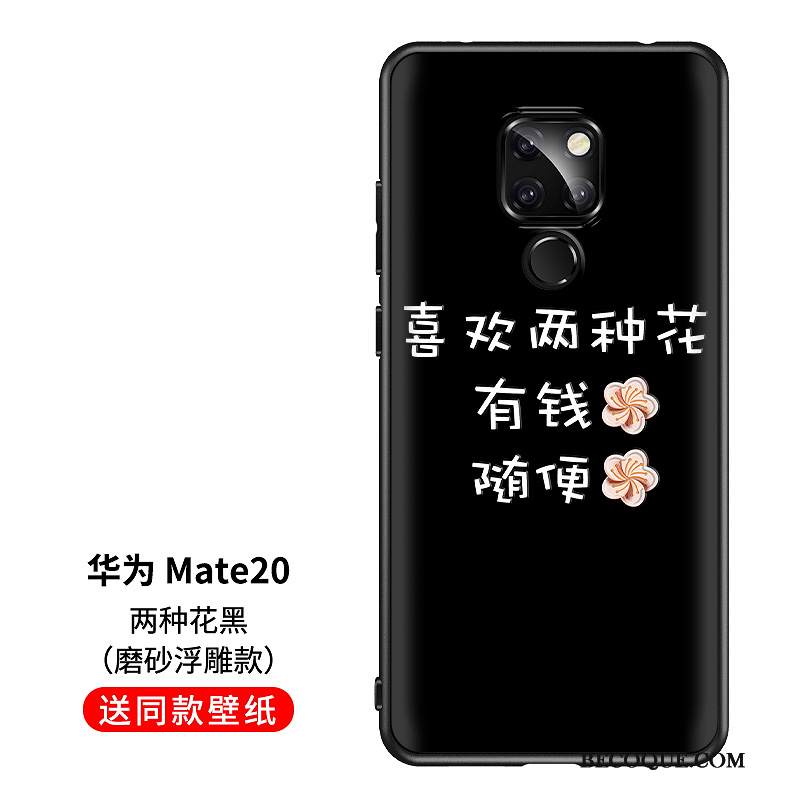 Kuori Huawei Mate 20 Silikoni Hauska Keltainen, Kotelo Huawei Mate 20 Pehmeä Neste Tide-brändi Ihana