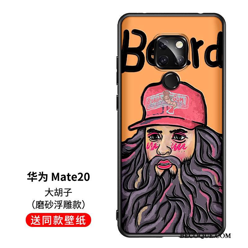 Kuori Huawei Mate 20 Silikoni Hauska Keltainen, Kotelo Huawei Mate 20 Pehmeä Neste Tide-brändi Ihana