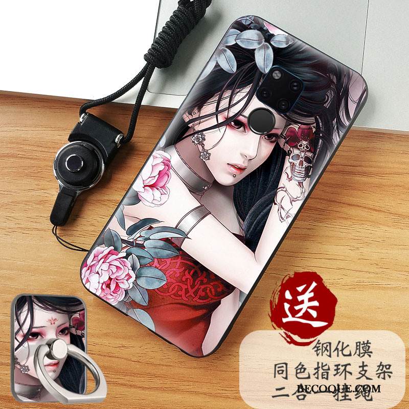 Kuori Huawei Mate 20 X Laukut Ihana Puhelimen Kuoret, Kotelo Huawei Mate 20 X Kohokuviointi Tide-brändi Taide