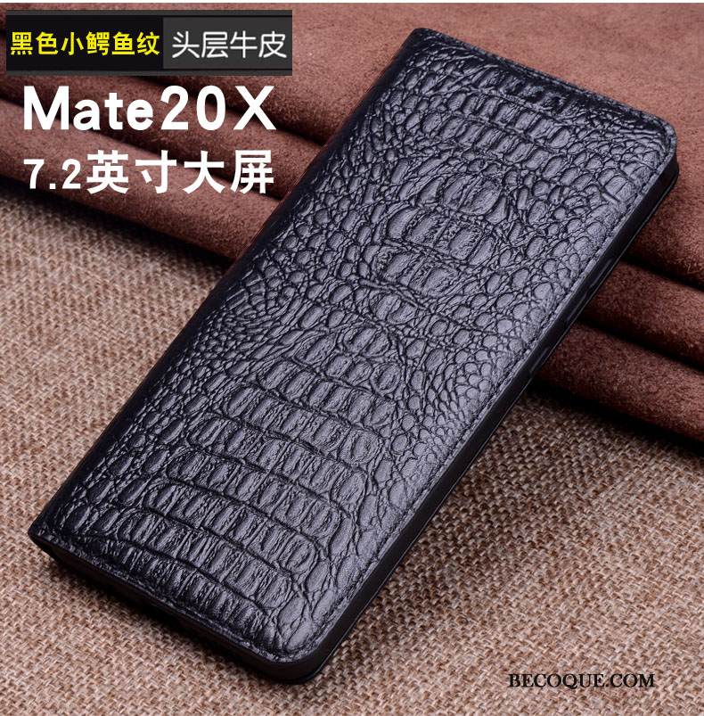 Kuori Huawei Mate 20 X Nahka , Kotelo Huawei Mate 20 X Suojaus
