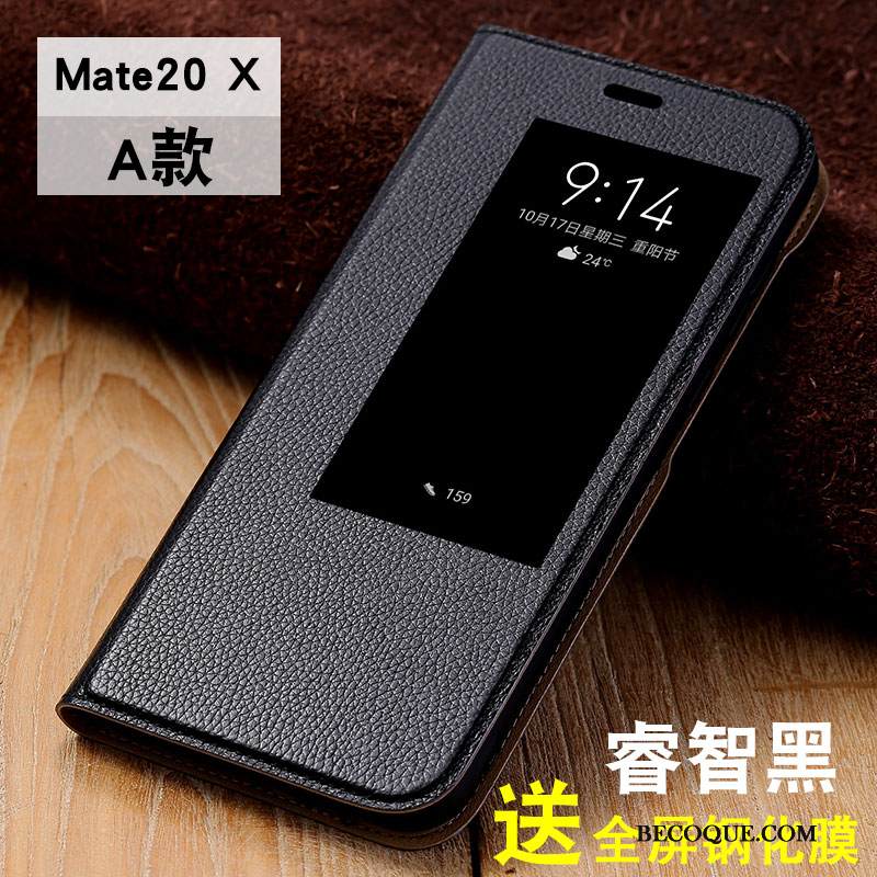 Kuori Huawei Mate 20 X Silikoni Murtumaton Sininen, Kotelo Huawei Mate 20 X Kuoret Puhelimen Kuoret Ohut