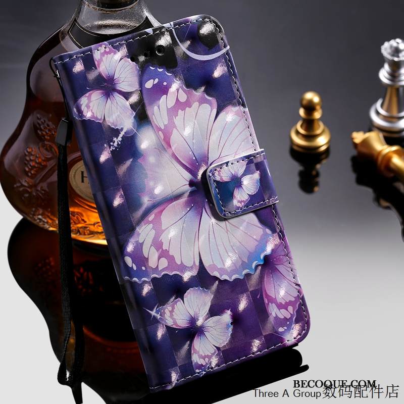 Kuori Huawei Mate 20 X Suojaus Puhelimen Kuoret Murtumaton, Kotelo Huawei Mate 20 X Nahka Violetti Persoonallisuus