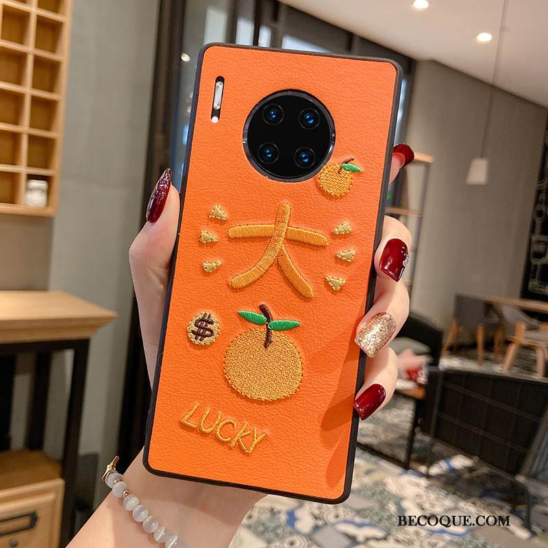 Kuori Huawei Mate 30 Laukut Trendi Net Red, Kotelo Huawei Mate 30 Silikoni L Murtumaton