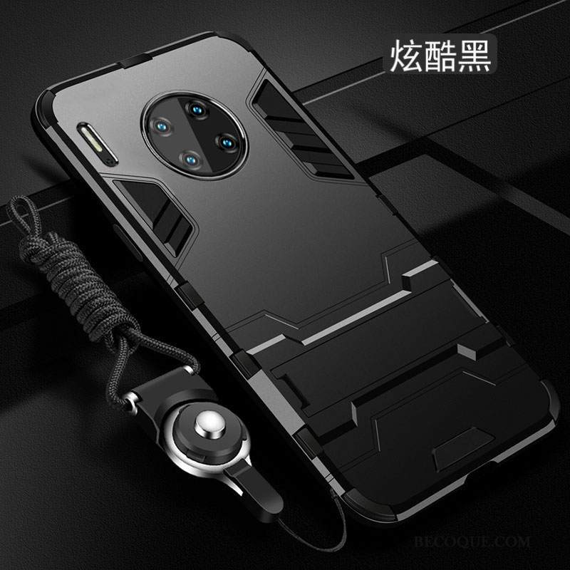 Kuori Huawei Mate 30 Laukut Trendi Puhelimen Kuoret, Kotelo Huawei Mate 30 Suojaus Murtumaton Musta