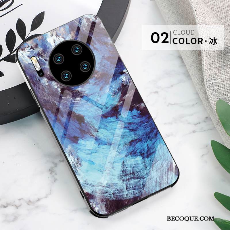 Kuori Huawei Mate 30 Laukut Ultra Tide-brändi, Kotelo Huawei Mate 30 Silikoni Ylellisyys Peili