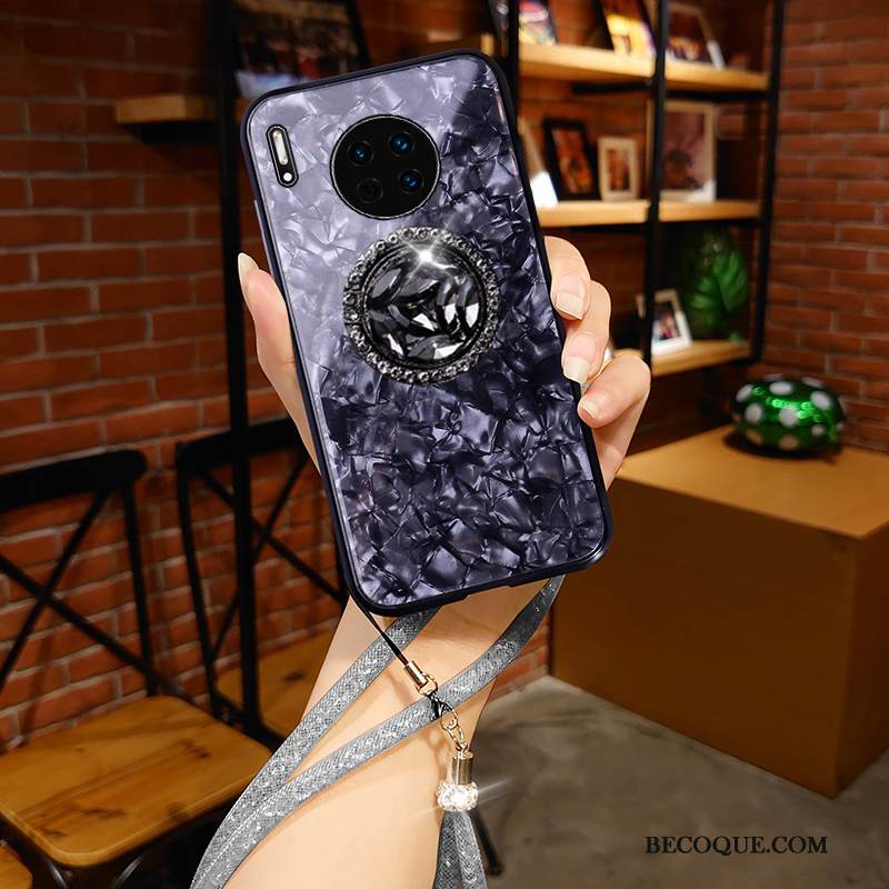 Kuori Huawei Mate 30 Luova Lasi Karkaisu, Kotelo Huawei Mate 30 Silikoni Ultra Ripustettavat Koristeet