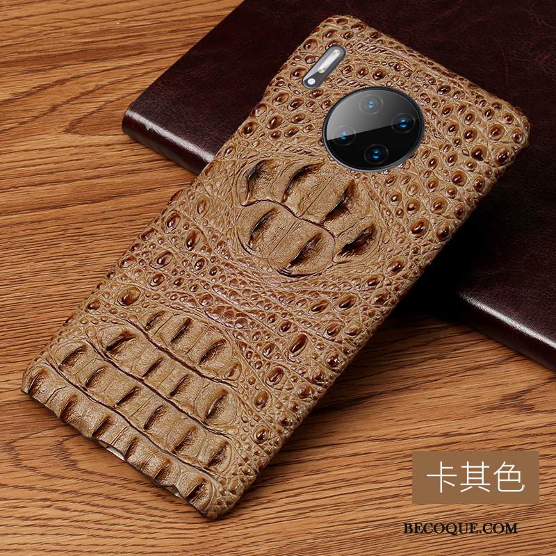 Kuori Huawei Mate 30 Nahka Musta Puhelimen Kuoret, Kotelo Huawei Mate 30