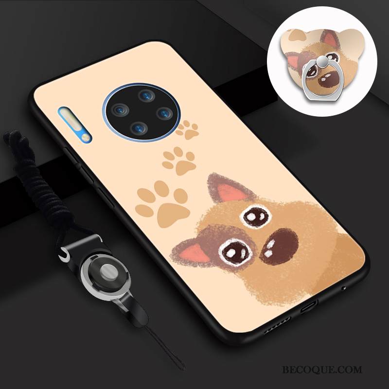 Kuori Huawei Mate 30 Pehmeä Neste Karkaisu Puhelimen Kuoret, Kotelo Huawei Mate 30 Silikoni Rengas Ripustettavat Koristeet