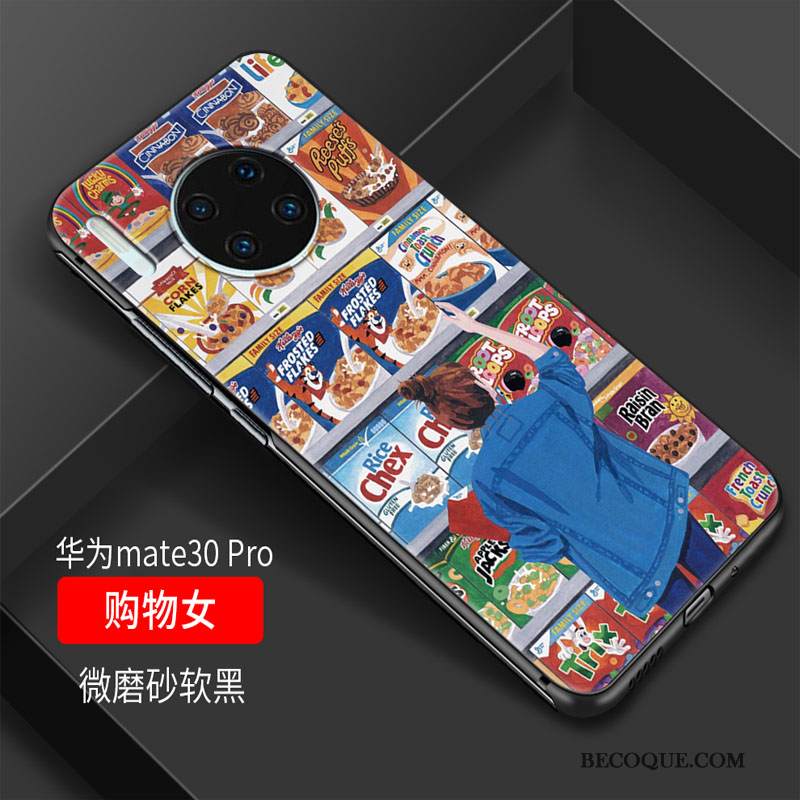 Kuori Huawei Mate 30 Pehmeä Neste Lasi Pesty Suede, Kotelo Huawei Mate 30 Silikoni Puhelimen Kuoret Ripustettavat Koristeet