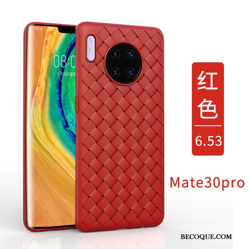 Kuori Huawei Mate 30 Pro Laukut Hengittävä Puhelimen Kuoret, Kotelo Huawei Mate 30 Pro Nahka Säteilevä Yksinkertainen