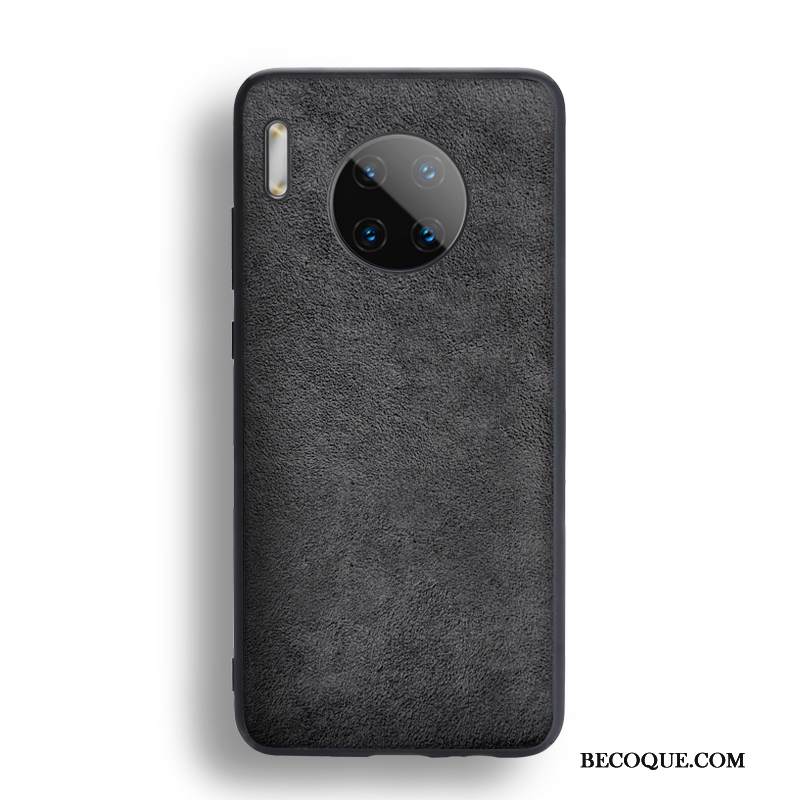Kuori Huawei Mate 30 Pro Laukut Liukumaton Musta, Kotelo Huawei Mate 30 Pro Nahka Ohut Eurooppa