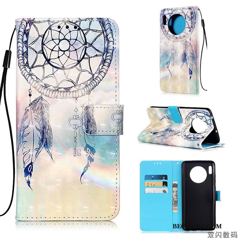 Kuori Huawei Mate 30 Pro Laukut Murtumaton Puhelimen Kuoret, Kotelo Huawei Mate 30 Pro Kuoret Valkoinen