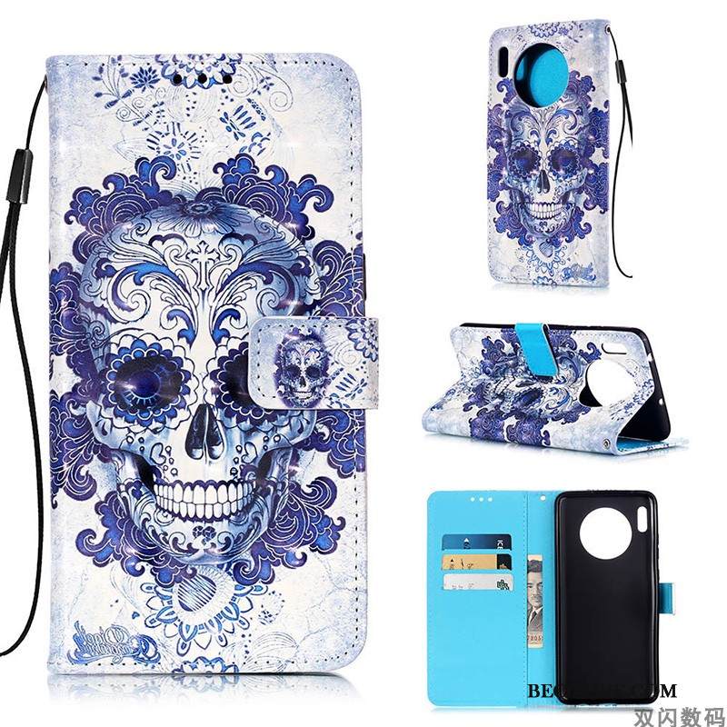 Kuori Huawei Mate 30 Pro Laukut Murtumaton Puhelimen Kuoret, Kotelo Huawei Mate 30 Pro Kuoret Valkoinen