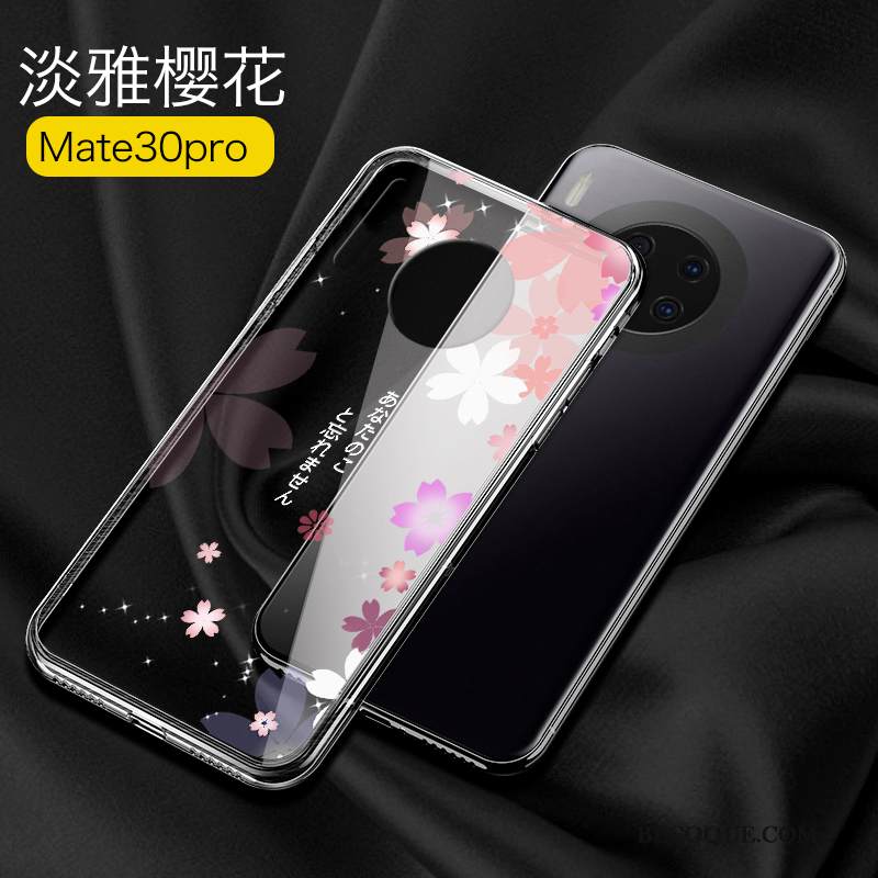 Kuori Huawei Mate 30 Pro Laukut Net Red Ultra, Kotelo Huawei Mate 30 Pro Silikoni Puhelimen Kuoret Lasi
