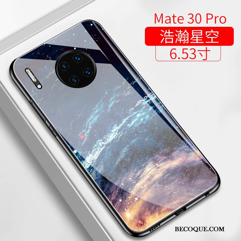Kuori Huawei Mate 30 Pro Laukut Ohut Puhelimen Kuoret, Kotelo Huawei Mate 30 Pro Suojaus Peili Tähtitaivas