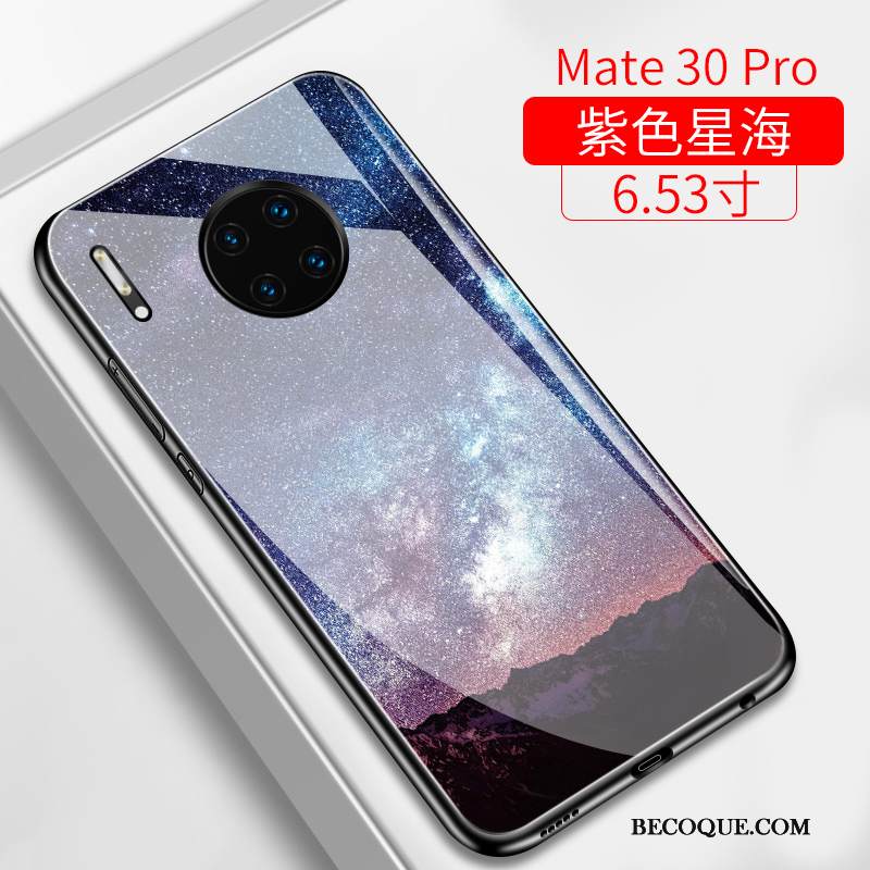 Kuori Huawei Mate 30 Pro Laukut Ohut Puhelimen Kuoret, Kotelo Huawei Mate 30 Pro Suojaus Peili Tähtitaivas