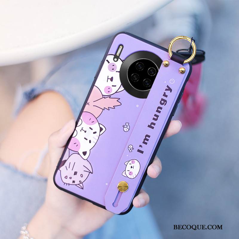 Kuori Huawei Mate 30 Pro Laukut Pesty Suede Jauhe, Kotelo Huawei Mate 30 Pro Suojaus Puhelimen Kuoret Ripustettavat Koristeet