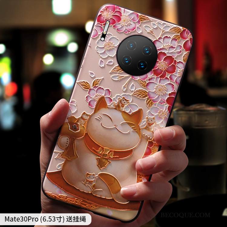 Kuori Huawei Mate 30 Pro Laukut Sininen Tide-brändi, Kotelo Huawei Mate 30 Pro Suojaus Ihana Net Red