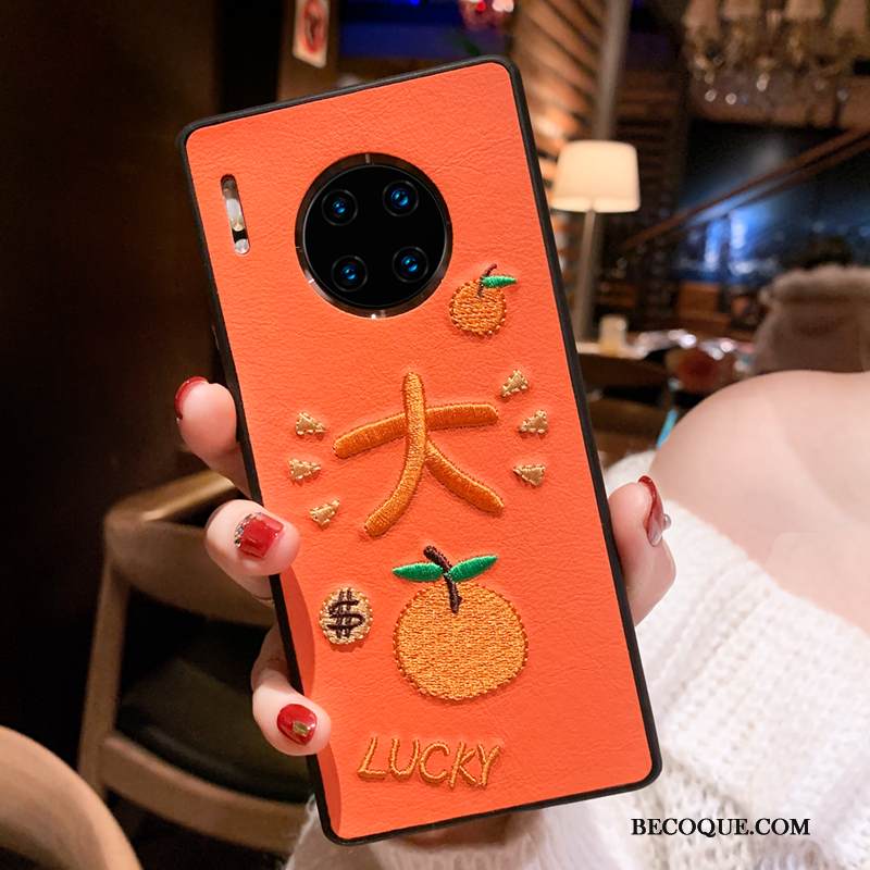 Kuori Huawei Mate 30 Pro Nahka Rakastunut L, Kotelo Huawei Mate 30 Pro Laukut Persoonallisuus Net Red