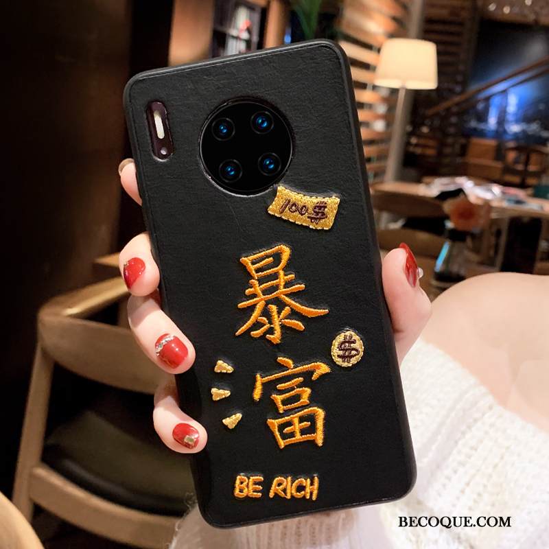 Kuori Huawei Mate 30 Pro Nahka Rakastunut L, Kotelo Huawei Mate 30 Pro Laukut Persoonallisuus Net Red