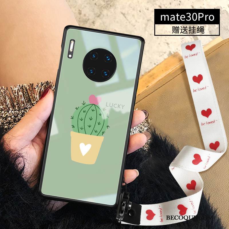 Kuori Huawei Mate 30 Pro Sarjakuva Lasi Murtumaton, Kotelo Huawei Mate 30 Pro Suojaus Ultra Ohut