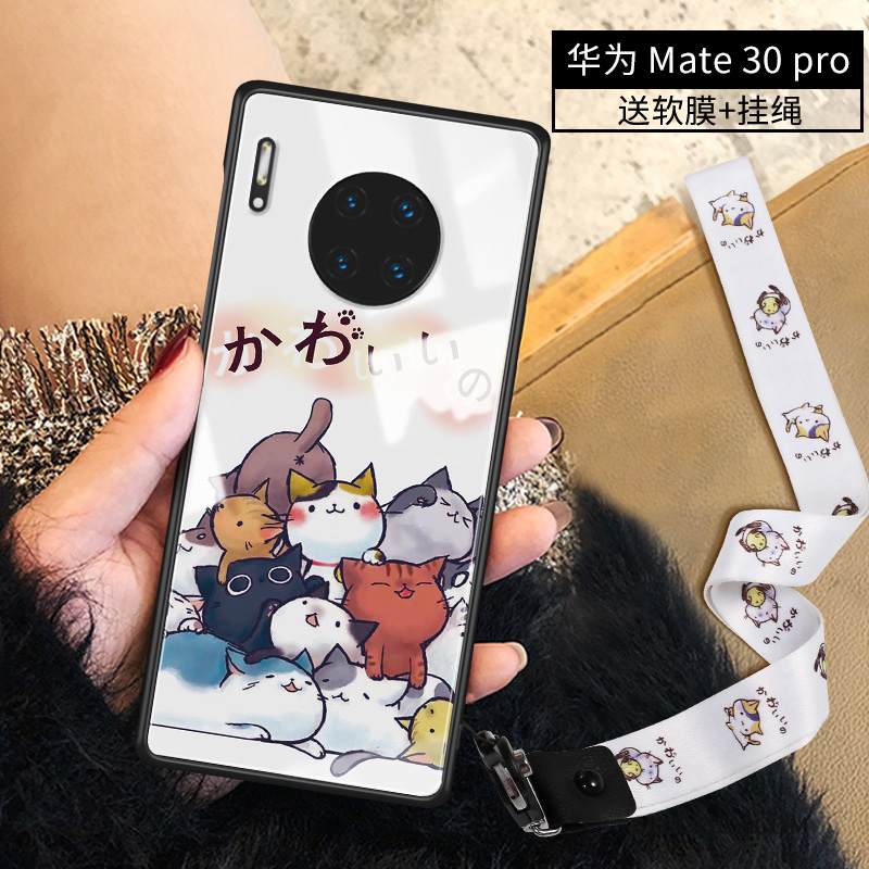 Kuori Huawei Mate 30 Pro Sarjakuva Ultra Lasi, Kotelo Huawei Mate 30 Pro Luova Ihana Ohut