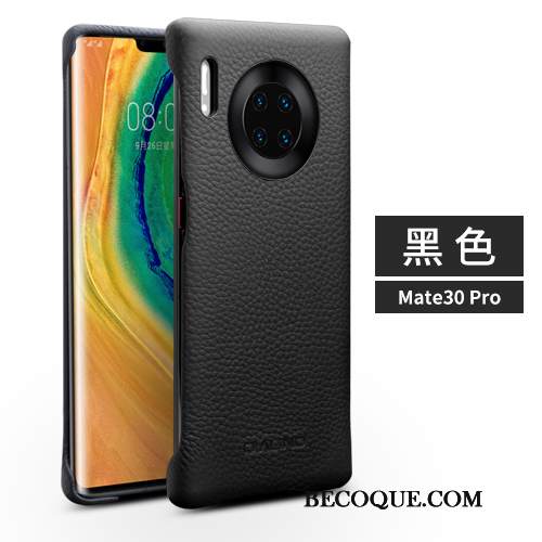 Kuori Huawei Mate 30 Pro Suojaus Puhelimen Kuoret Takakansi, Kotelo Huawei Mate 30 Pro Nahka Yksinkertainen Punainen