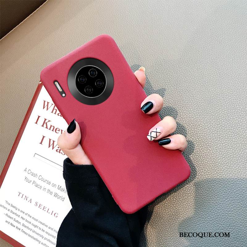 Kuori Huawei Mate 30 Pro Tuki Trendi Sininen, Kotelo Huawei Mate 30 Pro Suojaus Net Red Pesty Suede