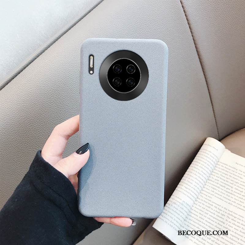 Kuori Huawei Mate 30 Pro Tuki Trendi Sininen, Kotelo Huawei Mate 30 Pro Suojaus Net Red Pesty Suede