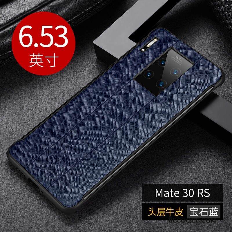 Kuori Huawei Mate 30 Rs Nahka Liiketoiminta Puhelimen Kuoret, Kotelo Huawei Mate 30 Rs Pehmeä Neste Punainen