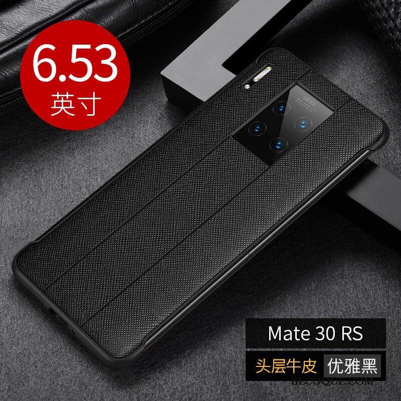 Kuori Huawei Mate 30 Rs Nahka Liiketoiminta Puhelimen Kuoret, Kotelo Huawei Mate 30 Rs Pehmeä Neste Punainen