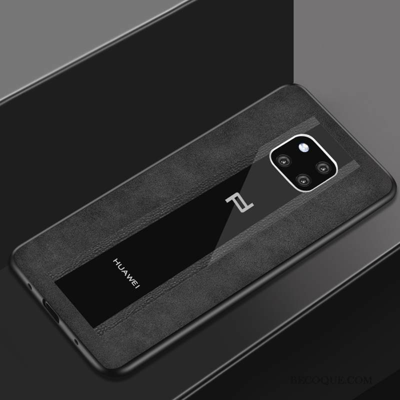 Kuori Huawei Mate 30 Rs Nahka Puhelimen Kuoret Punainen, Kotelo Huawei Mate 30 Rs Suojaus Lasi Murtumaton