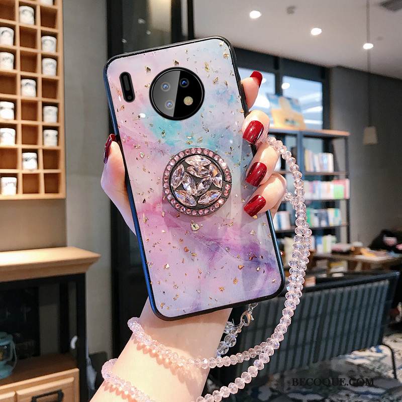 Kuori Huawei Mate 30 Suojaus Sininen Kalvo, Kotelo Huawei Mate 30 Silikoni Tähtitaivas Murtumaton