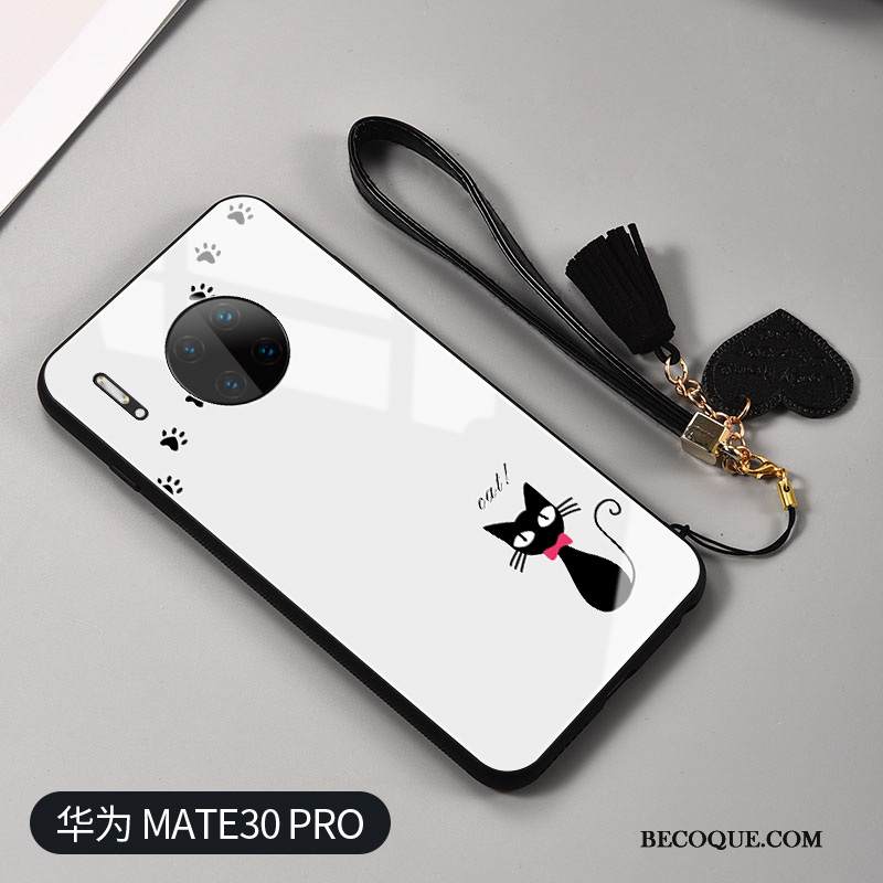 Kuori Huawei Mate 30 Suojaus Viini Punainen Kissa, Kotelo Huawei Mate 30 Pehmeä Neste Puhelimen Kuoret