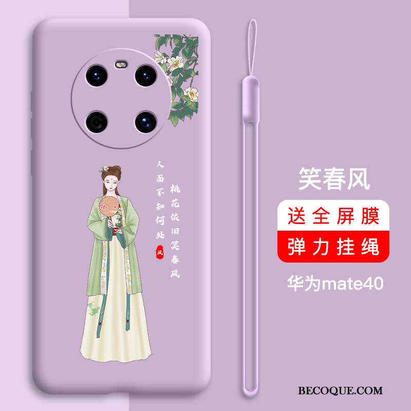 Kuori Huawei Mate 40 Laukut Murtumaton Ultra, Kotelo Huawei Mate 40 Silikoni Puhelimen Kuoret Punainen