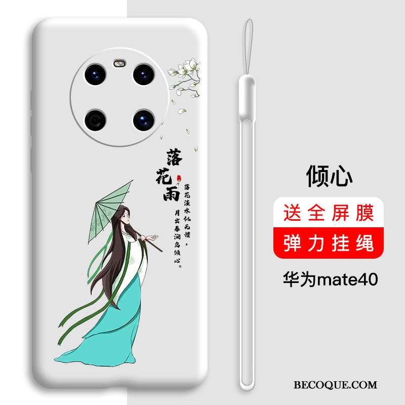 Kuori Huawei Mate 40 Laukut Murtumaton Ultra, Kotelo Huawei Mate 40 Silikoni Puhelimen Kuoret Punainen